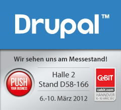 Drupal auf der CeBIT 2012